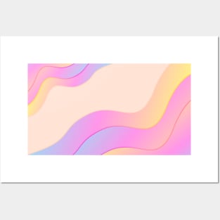 Modern pink gradient pattern Posters and Art